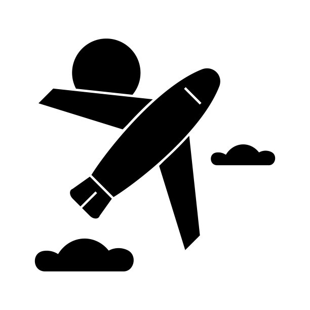 飞机图标，矢量插图，标志上孤立的背景图片下载