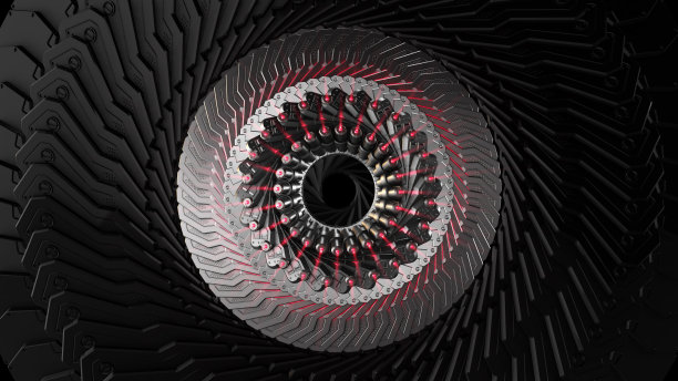 3D插画未来技术，安全概念背景。图片下载