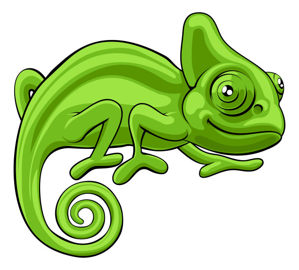 变色龙卡通人物图片下载