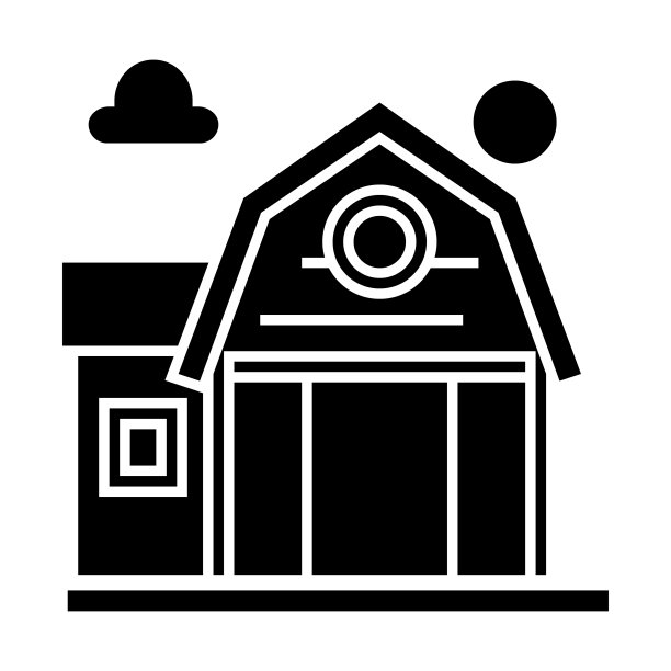 农场fron图标，矢量插图，标志上孤立的背景图片下载