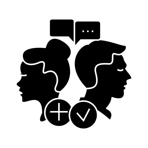 快乐的客户图标，矢量插图，签名在孤立的背景图片下载