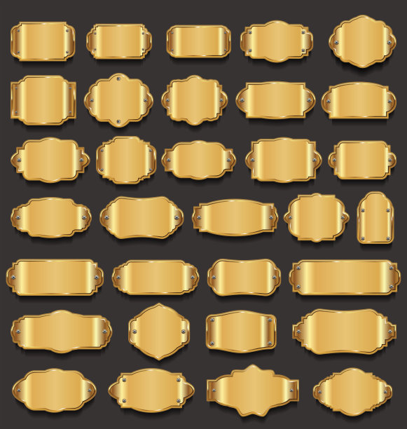 复古的框架集合矢量插图图片下载