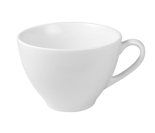 空咖啡杯孤立在白色背景图片下载