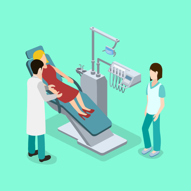 等距三维矢量插图病人在牙医的预约图片下载