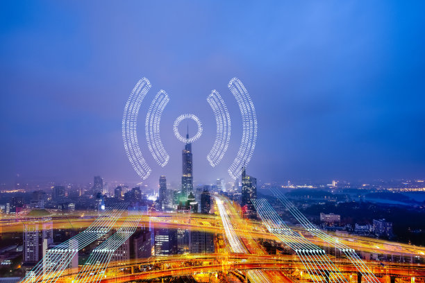 智慧城市的抽象概念素材图片