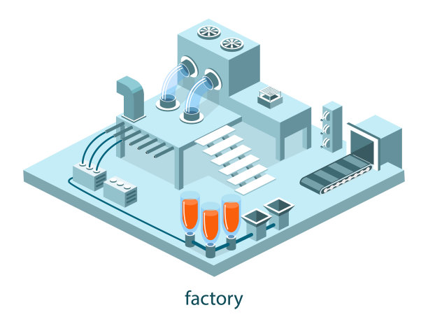 等距三维矢量插图研究实验室与化学品图片下载