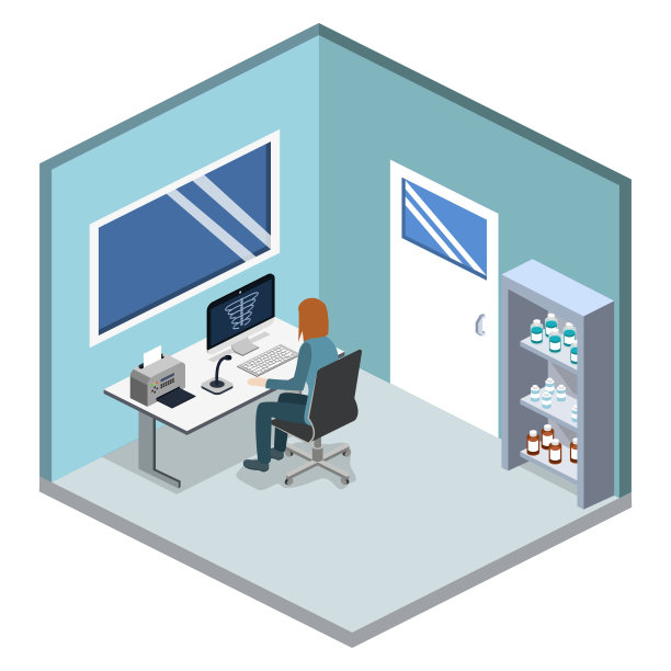 等距三维矢量图x射线研究。图片下载