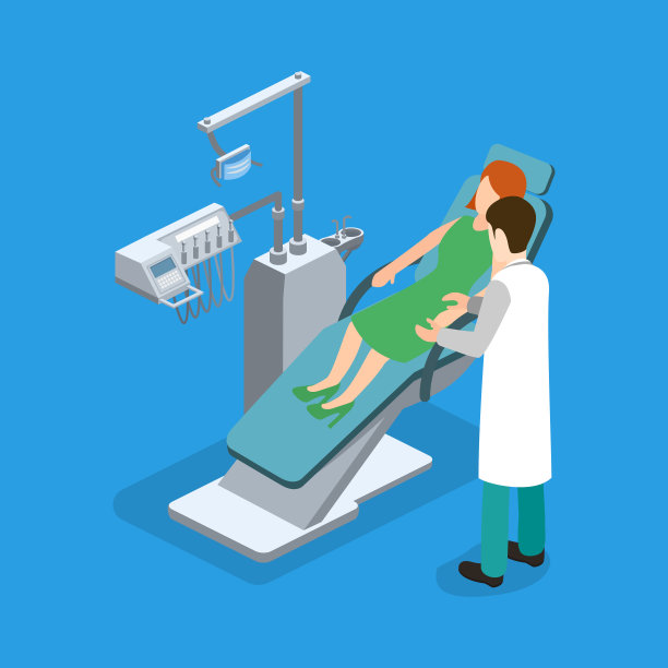 等距三维矢量插图病人在牙医的预约图片下载