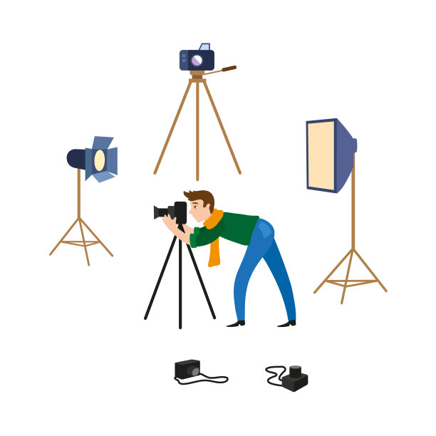 矢量平人及摄影设备集图片下载