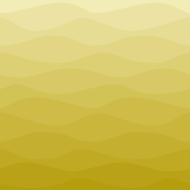 渐变的波浪黄色背景素材图片