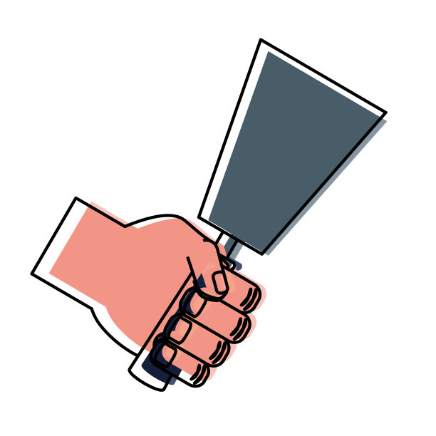 用抹刀绘制矢量图图片下载