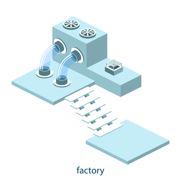 等距三维矢量插图研究实验室与化学品图片下载