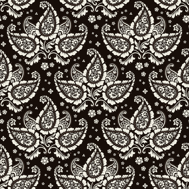 无缝的佩斯利图案图片下载