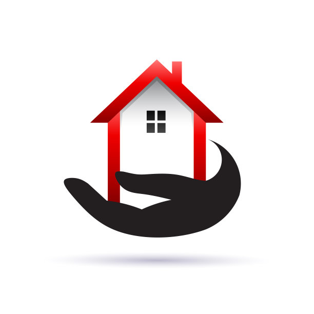 拿着房子。买一栋房子。矢量设计图片下载
