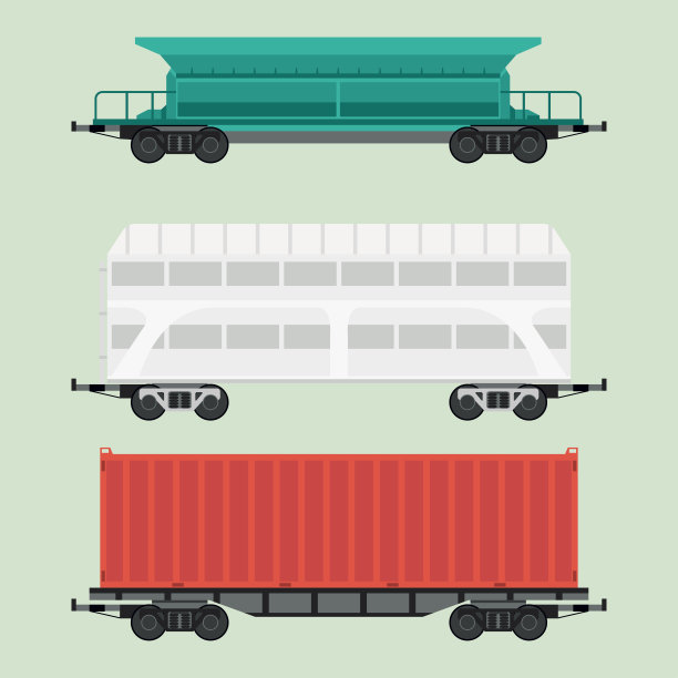 火车车厢车厢铁路无条形旅行铁路客运机车矢量货车运输图片下载