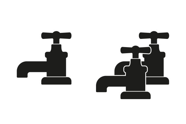 水龙头矢量图标图片下载