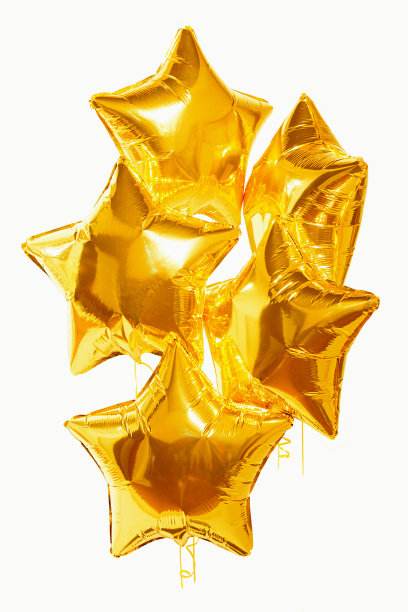 白色背景上的节日金星球图片下载