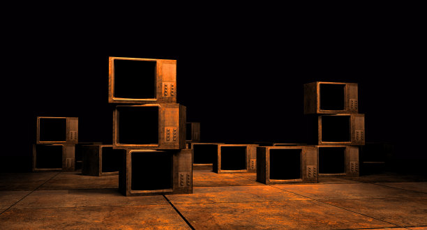 电视显示3d渲染图片下载