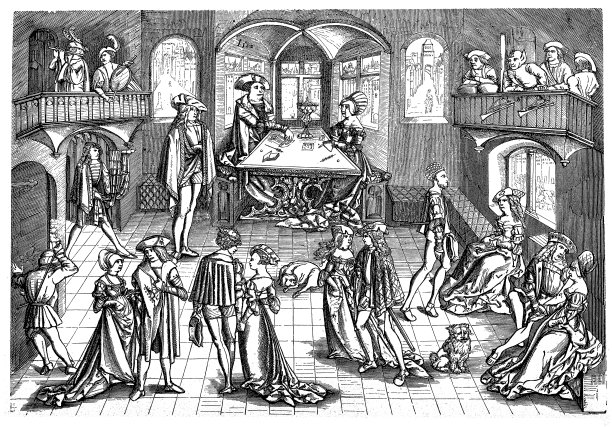 1500年德国慕尼黑的宫廷舞会图片下载