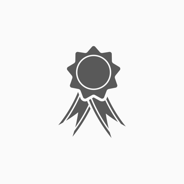带有缎带图标的徽章图片下载