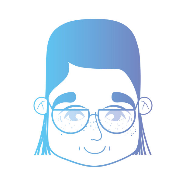 梳着发型戴着眼镜的女人图片下载