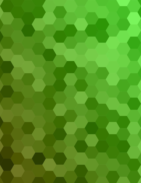 绿色六角形蜂房背景图片下载