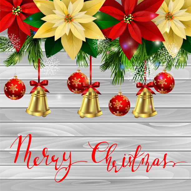 圣诞装饰常青树图片下载