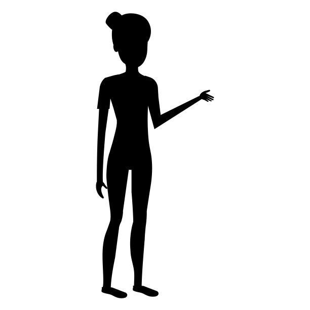 美丽的女人剪影头像人物图片下载