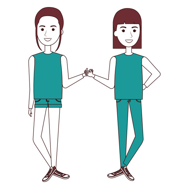 美丽的女孩化身角色图片下载