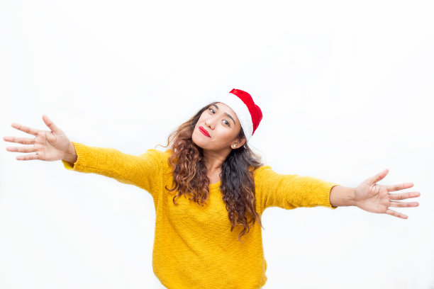 快乐的女人准备拥抱别人图片下载