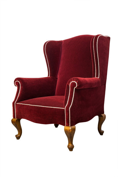 经典豪华扶手椅孤立在白色图片下载