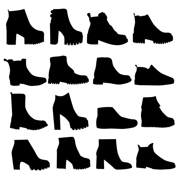 白色背景下鞋子的特写镜头图片下载