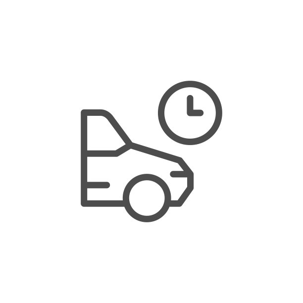 停车时间线条图标图片下载