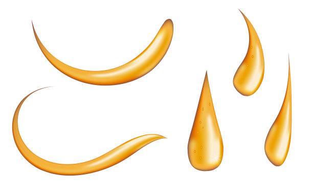 一组蜂蜜滴漩涡图片下载