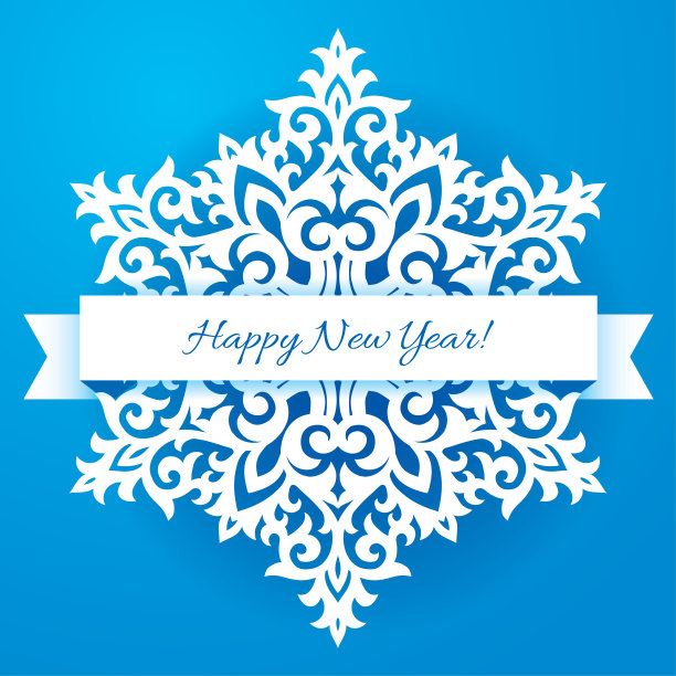 矢量雪花激光切割模板。剪纸图案的圣诞或新年装饰。背景插图贺卡，横幅和其他节日媒体。图片下载