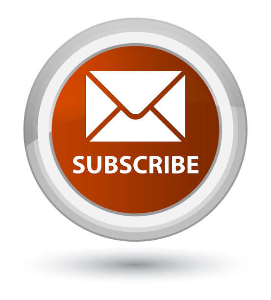 订阅(电子邮件图标)prime棕色圆形按钮图片下载