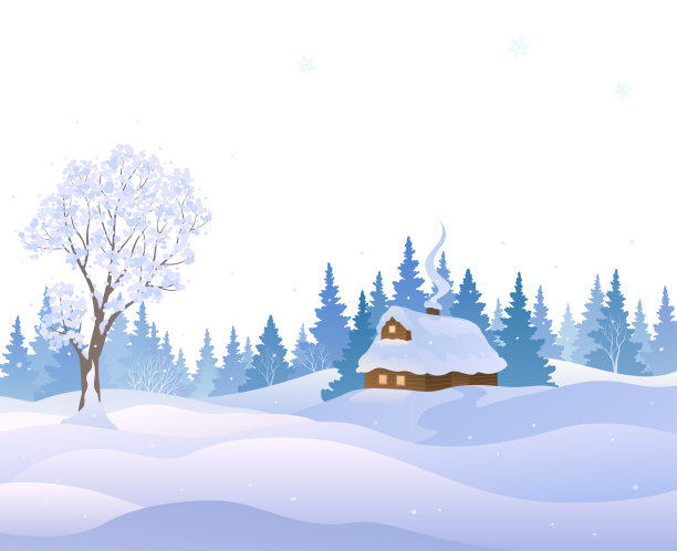 圣诞小屋背景图片下载