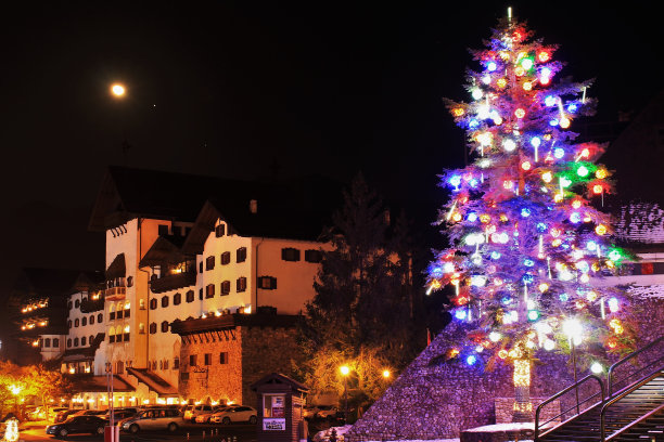 圣诞庆祝城市景观图片下载