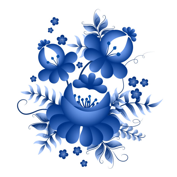 经典的俄罗斯ghzel装饰主题图片下载