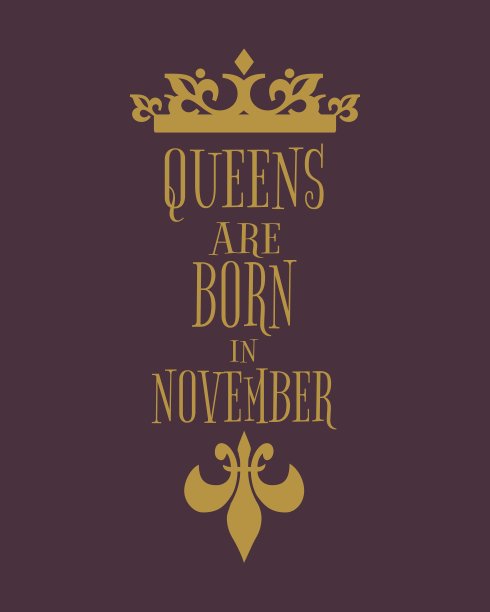 复古女王皇冠剪影。动机报价图片下载