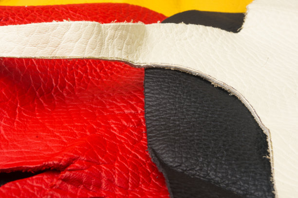 彩色碎片，天然皮革碎片图片下载