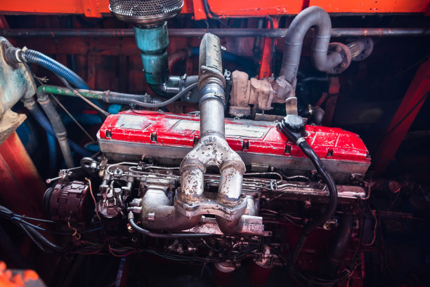 客船柴油机。图片下载