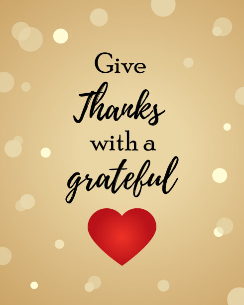 节日背景与感恩节的氛围和心图片下载