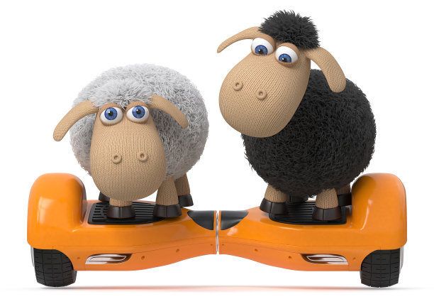 3d插图有趣的羊图片下载