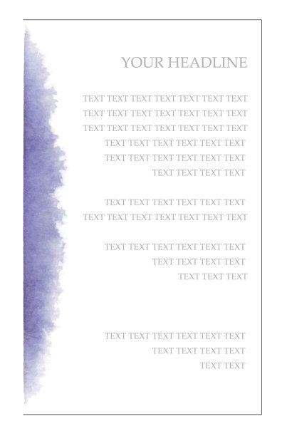 矢量水彩布局传单设计图片下载