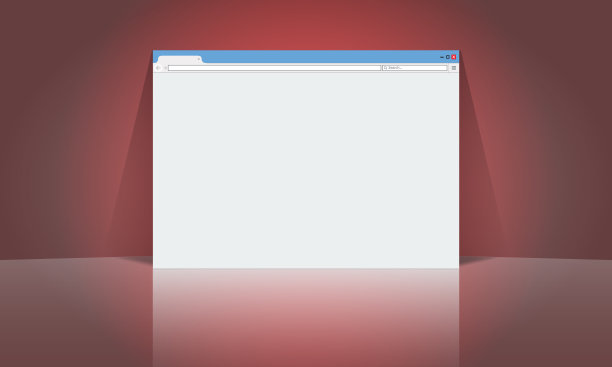 浏览器窗口模型设计模板为您的广告布局。平的颜色向量。图片下载