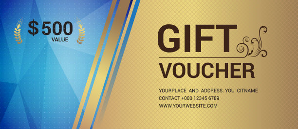 礼品券模板现代矢量图案设计。矢量图图片下载