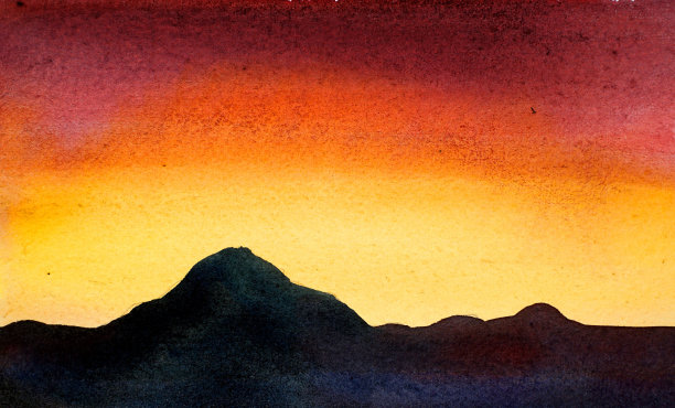 水彩风景图片下载