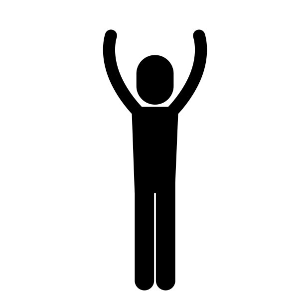 人与手势抗议孤立图标设计图片下载