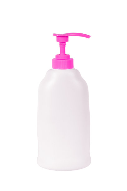 塑料泵瓶没有标签孤立在白色背景图片下载